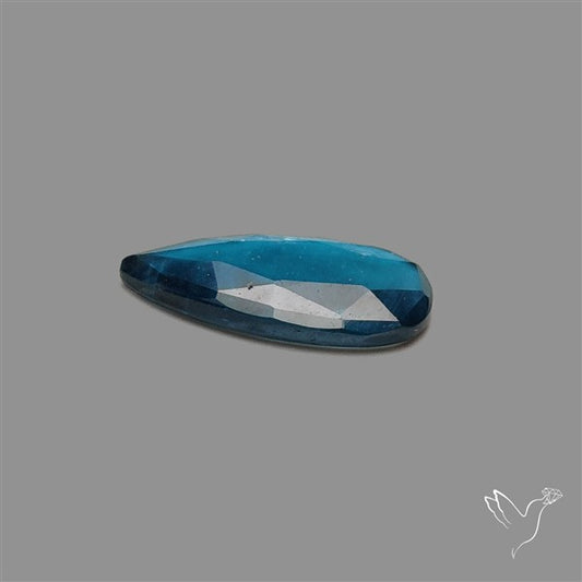 Teal Kyanite Rose Cut High Grade Deep Teal Blue