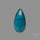 Teal Kyanite Rose Cut High Grade Deep Teal Blue