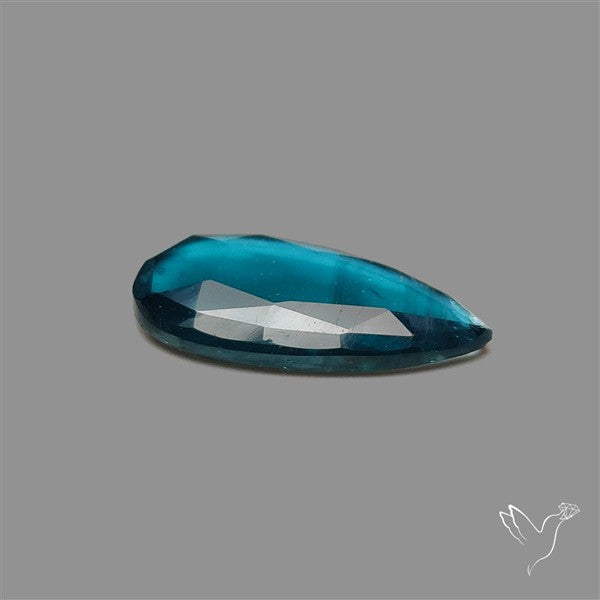 Teal Kyanite Rose Cut High Grade Deep Teal Blue