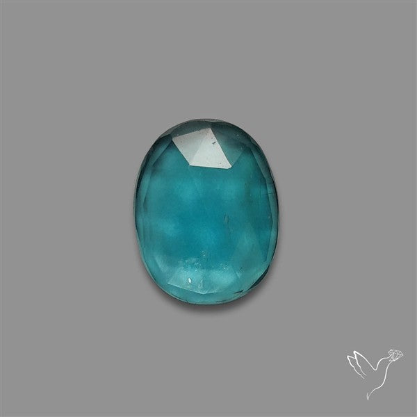 Teal Kyanite Rose Cut High Grade Deep Teal Blue