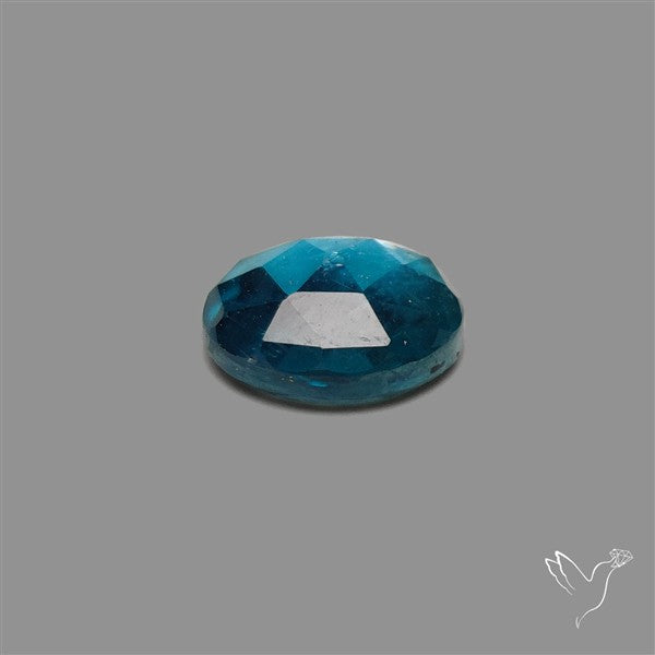 Teal Kyanite Rose Cut High Grade Deep Teal Blue