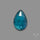 Teal Kyanite Rose Cut High Grade Deep Teal Blue