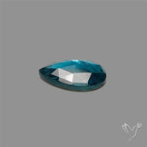 Teal Kyanite Rose Cut High Grade Deep Teal Blue