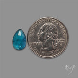 Teal Kyanite Rose Cut High Grade Deep Teal Blue