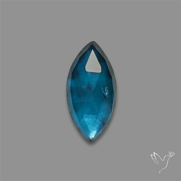 Teal Kyanite Rose Cut High Grade Deep Teal Blue