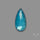 Teal Kyanite Rose Cut High Grade Deep Teal Blue