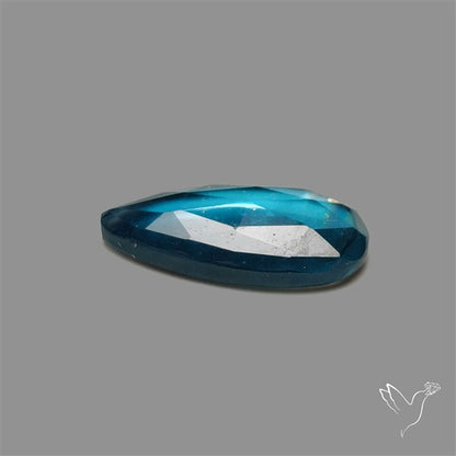 Teal Kyanite Rose Cut High Grade Deep Teal Blue