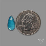 Teal Kyanite Rose Cut High Grade Deep Teal Blue