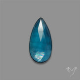 Teal Kyanite Rose Cut High Grade Deep Teal Blue