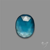 Teal Kyanite Rose Cut High Grade Deep Teal Blue