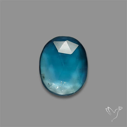 Teal Kyanite Rose Cut High Grade Deep Teal Blue