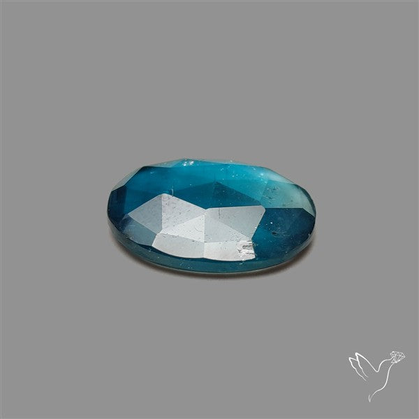 Teal Kyanite Rose Cut High Grade Deep Teal Blue