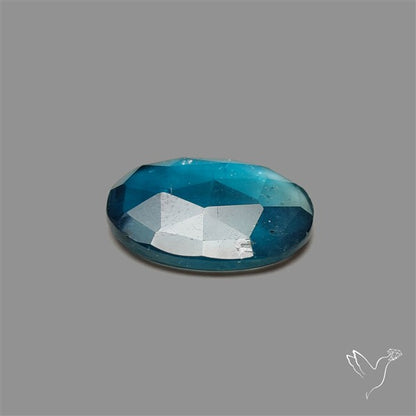 Teal Kyanite Rose Cut High Grade Deep Teal Blue