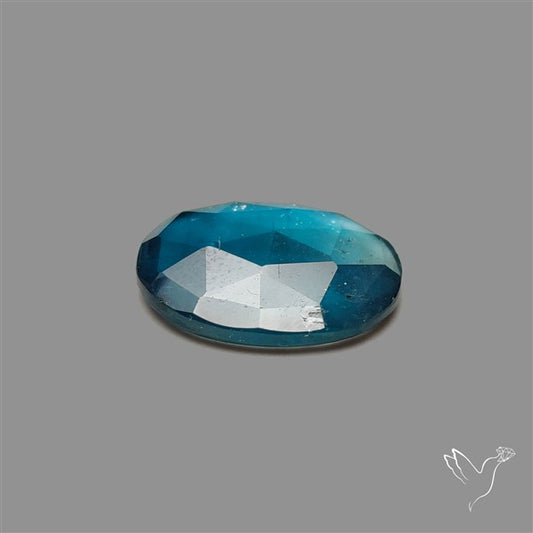 Teal Kyanite Rose Cut High Grade Deep Teal Blue