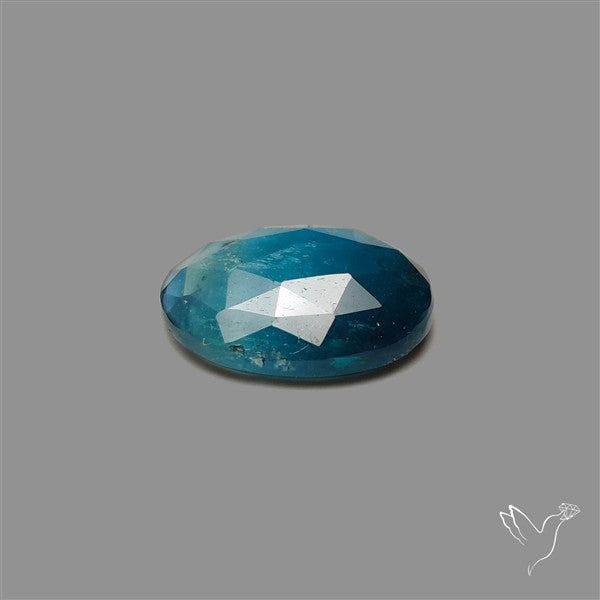 Teal Kyanite Rose Cut High Grade Deep Teal Blue
