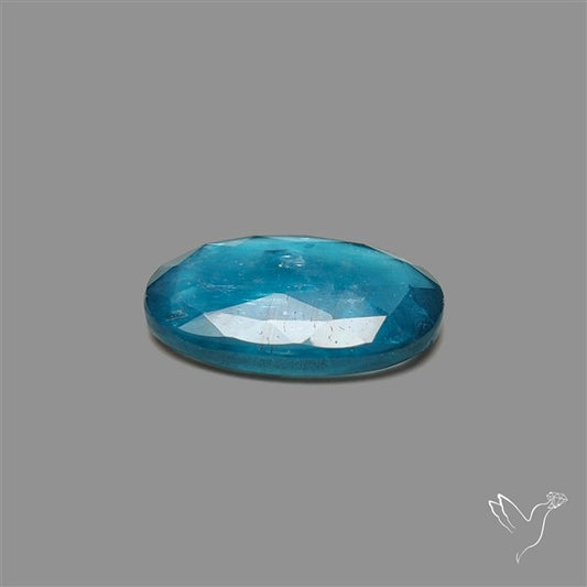 Teal Kyanite Rose Cut High Grade Deep Teal Blue