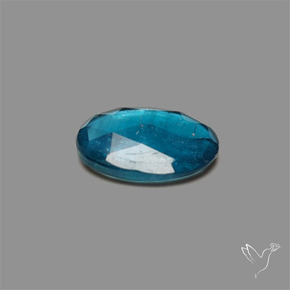 Teal Kyanite Rose Cut High Grade Deep Teal Blue