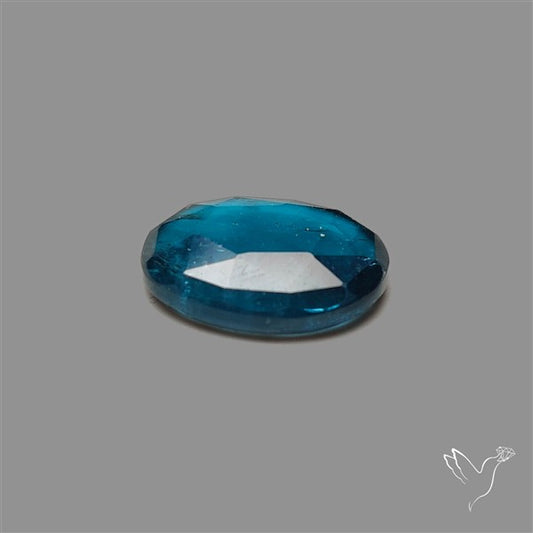Teal Kyanite Rose Cut High Grade Deep Teal Blue