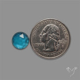 Teal Kyanite Rose Cut High Grade Deep Teal Blue