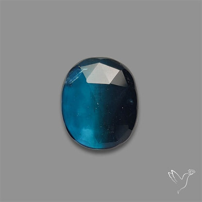 Teal Kyanite Rose Cut High Grade Deep Teal Blue