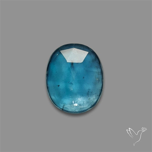 Teal Kyanite Rose Cut High Grade Deep Teal Blue
