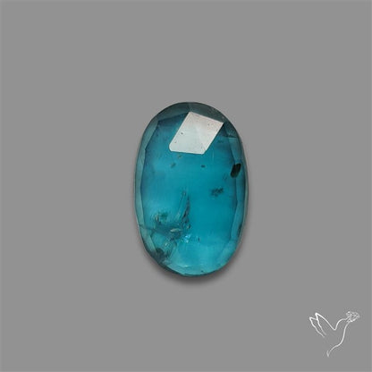 Teal Kyanite Rose Cut High Grade Deep Teal Blue
