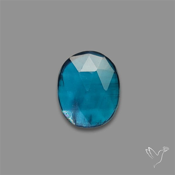 Teal Kyanite Rose Cut High Grade Deep Teal Blue