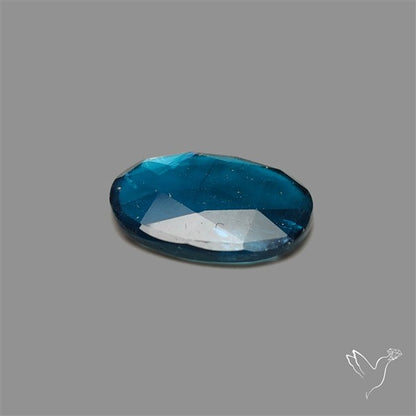 Teal Kyanite Rose Cut High Grade Deep Teal Blue
