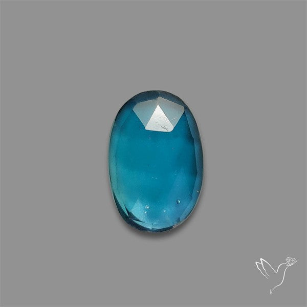 Teal Kyanite Rose Cut High Grade Deep Teal Blue