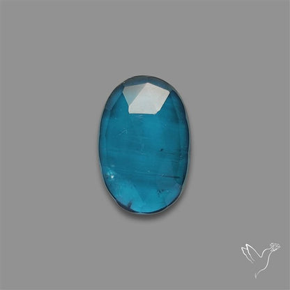 Teal Kyanite Rose Cut High Grade Deep Teal Blue