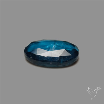 Teal Kyanite Rose Cut High Grade Deep Teal Blue