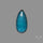 Teal Kyanite Rose Cut High Grade Deep Teal Blue