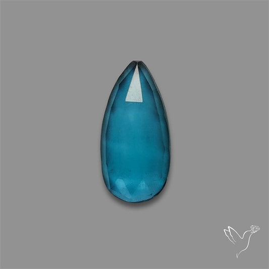 Teal Kyanite Rose Cut High Grade Deep Teal Blue