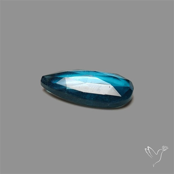Teal Kyanite Rose Cut High Grade Deep Teal Blue