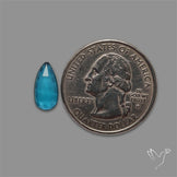 Teal Kyanite Rose Cut High Grade Deep Teal Blue