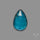 Teal Kyanite Rose Cut High Grade Deep Teal Blue