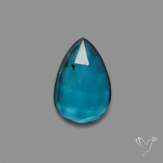 Teal Kyanite Rose Cut High Grade Deep Teal Blue