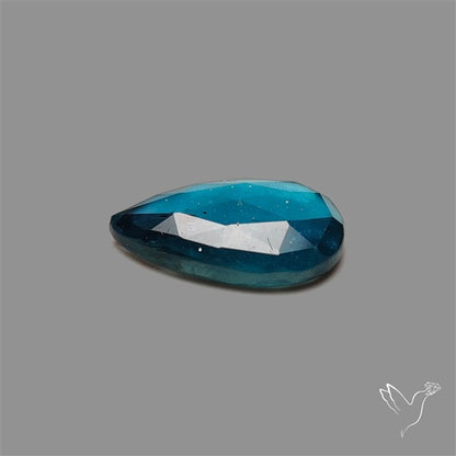 Teal Kyanite Rose Cut High Grade Deep Teal Blue