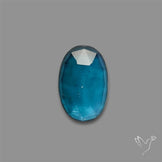 Teal Kyanite Rose Cut High Grade Deep Teal Blue