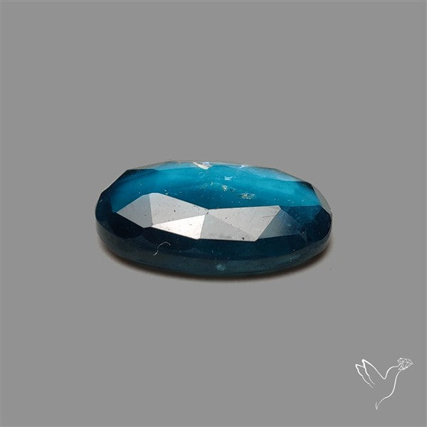 Teal Kyanite Rose Cut High Grade Deep Teal Blue