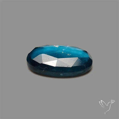 Teal Kyanite Rose Cut High Grade Deep Teal Blue