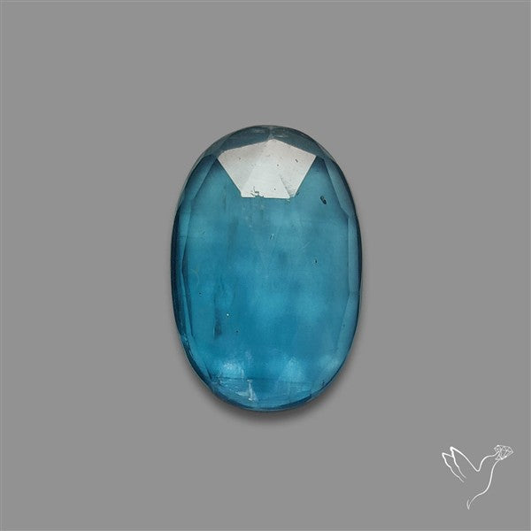 Teal Kyanite Rose Cut High Grade Deep Teal Blue