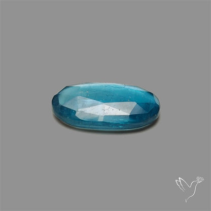 Teal Kyanite Rose Cut High Grade Deep Teal Blue
