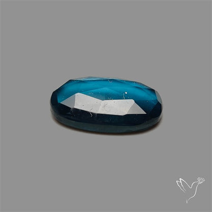 Teal Kyanite Rose Cut High Grade Deep Teal Blue
