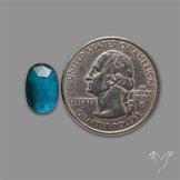 Teal Kyanite Rose Cut High Grade Deep Teal Blue
