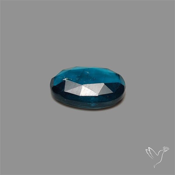 Teal Kyanite Rose Cut High Grade Deep Teal Blue