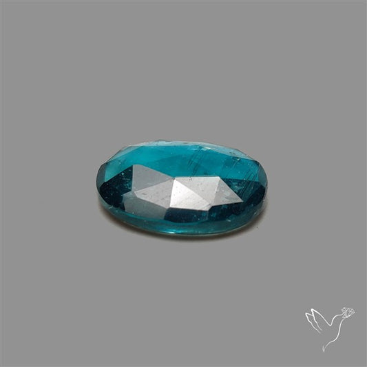 Teal Kyanite Rose Cut High Grade Deep Teal Blue