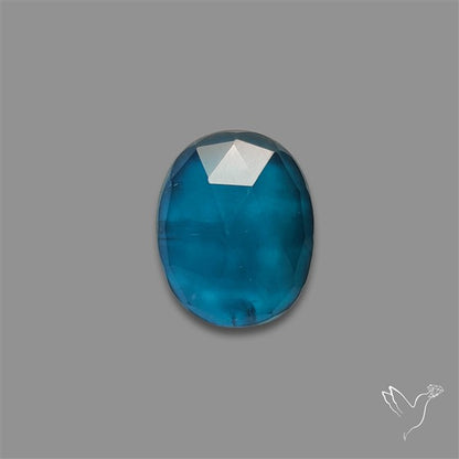 Teal Kyanite Rose Cut High Grade Deep Teal Blue