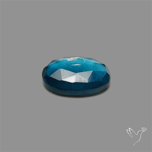 Teal Kyanite Rose Cut High Grade Deep Teal Blue