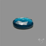 Teal Kyanite Rose Cut High Grade Deep Teal Blue
